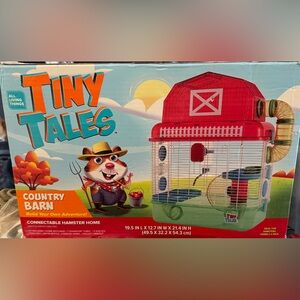 All Living Things Tiny Tales Country Barn Connectable Hamster Home